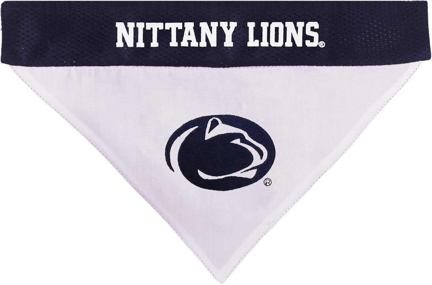 Collegiate Pet Accessories, Reversible Bandana, Penn State Nittany Lions, Small/Medium