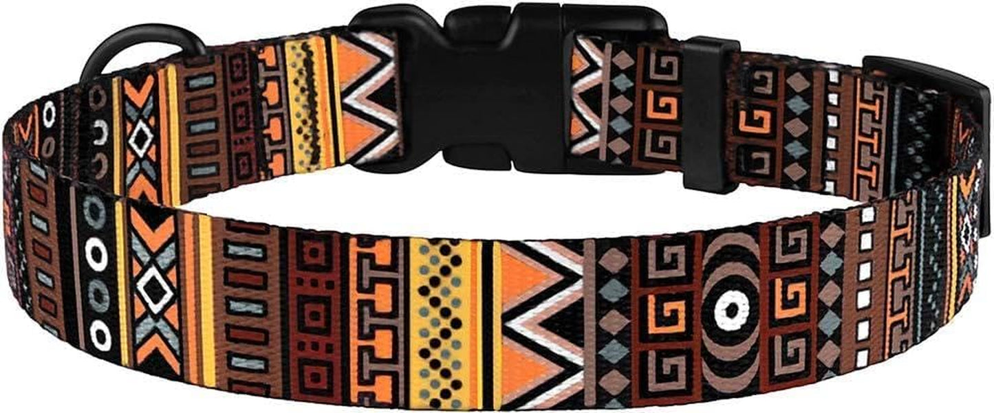Nylon Dog Collar Aztec Pattern Pattern 3 10-13 Inch