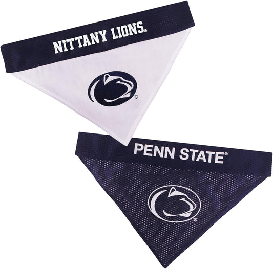 Collegiate Pet Accessories, Reversible Bandana, Penn State Nittany Lions, Small/Medium