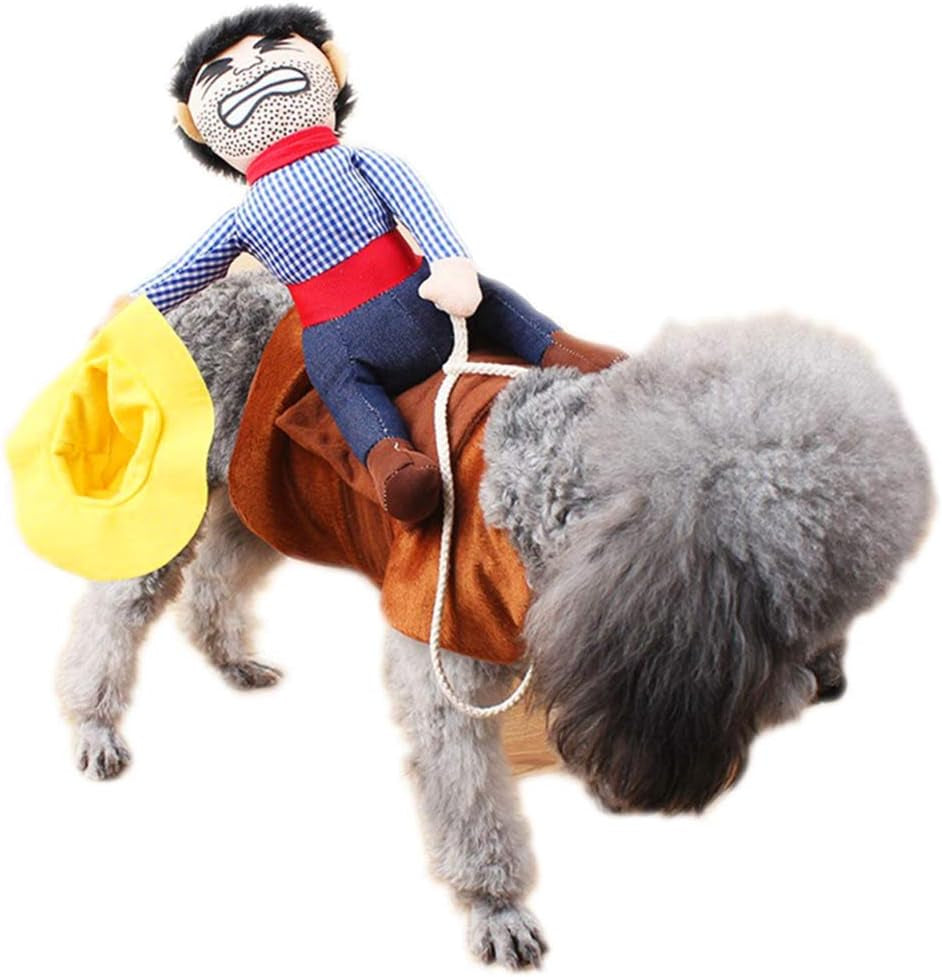 Pet Dog Cat Halloween Costume, Riding Horse Style Costume, Funny Pet Knight Style Clothing for Dog Cat Cosplay, XL
