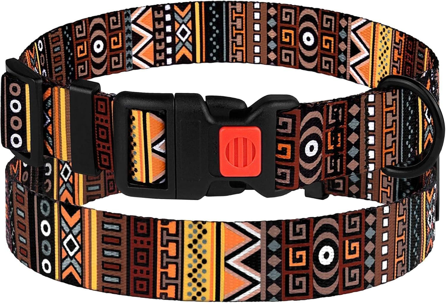 Nylon Dog Collar Aztec Pattern Pattern 3 10-13 Inch