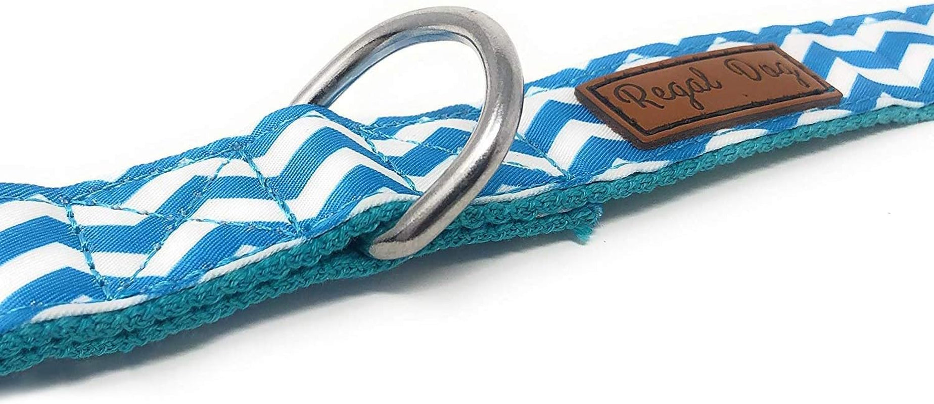 Cool Bowtie Collar | Custom Fit for XS, Small, Medium, Large Dog, Cat, & Puppy | Fun Birthday Idea โ Tux Dog | Multiple Colors | Large (18 to 24 Inches), Teal/White Chevron