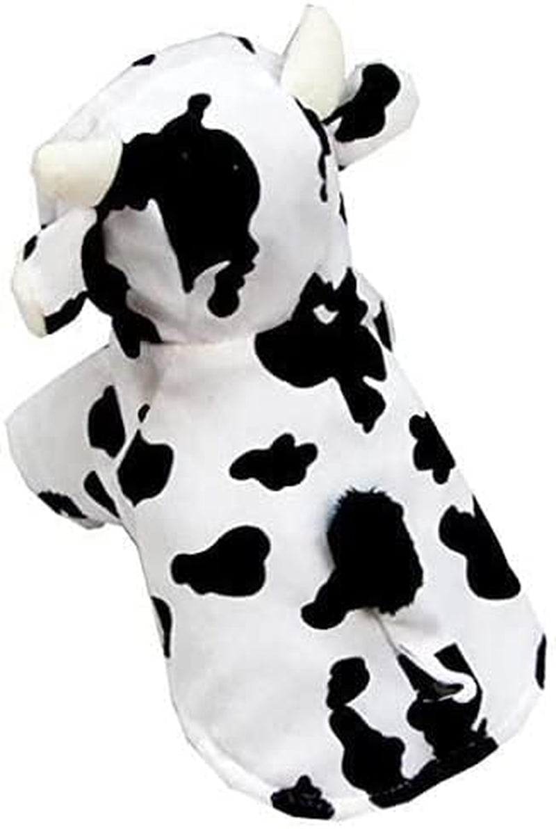 Dog Hoodie Cat Apparel Cow Kitty Clothes Adorable Pet Dog Costumes Halloween Puppy Cosplay Outfits Dog Pajamas Coat Cat PJS Soft Doggie Sweater Dog Cold Weather Coats