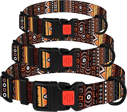 Nylon Dog Collar Aztec Pattern Pattern 3 10-13 Inch