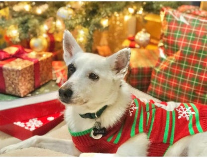 Dog Snow Sweaters Thick Snowman Sweaters Xmas Dog Holiday Sweaters New Year Christmas Sweater Pet Clothes for Small Dog and Cat (Thick Snowman, XXS)