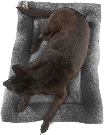 Crate Pad Comfy Cushion Ultra Soft Breathable Puppy Bed Crate Mat - Safe Bed for Dogs, Cats - Lightweight Nap Pad for Dog Kennels and Pet Carriers - 20" Length - Grey