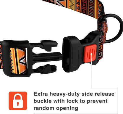 Nylon Dog Collar Aztec Pattern Pattern 3 10-13 Inch