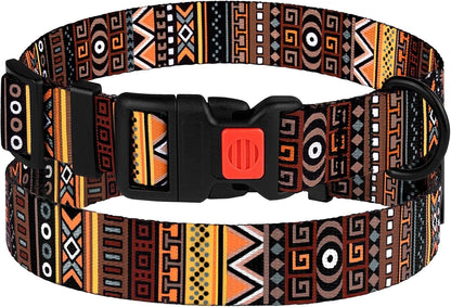 Nylon Dog Collar Aztec Pattern Pattern 3 10-13 Inch